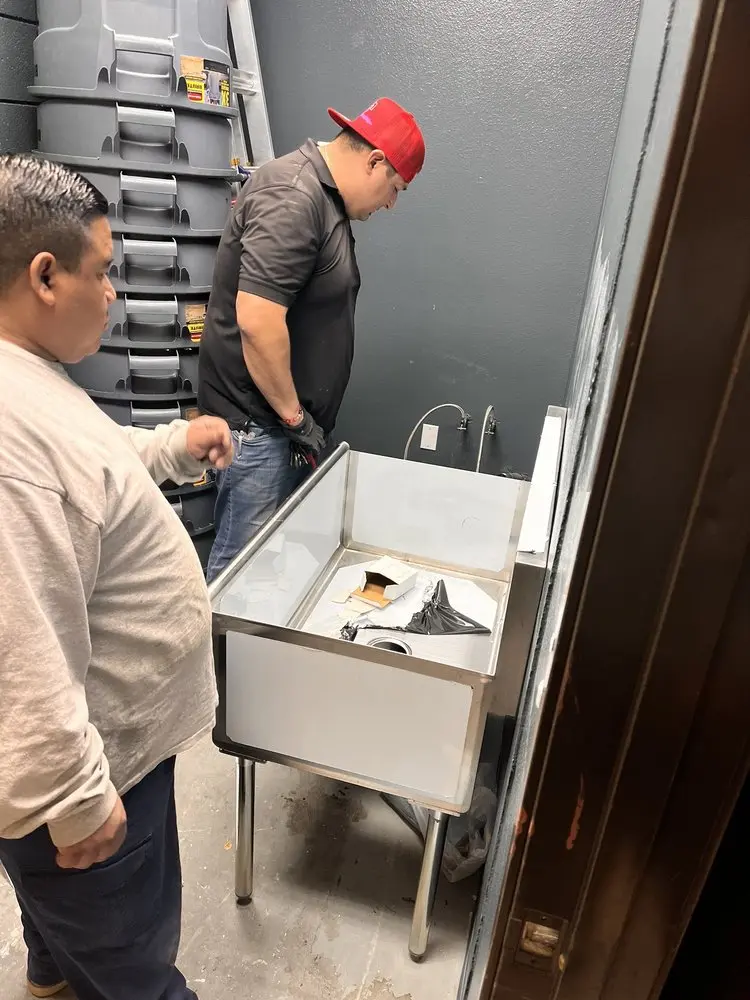 Commercial plumbing and sink installation in Fitzsimons