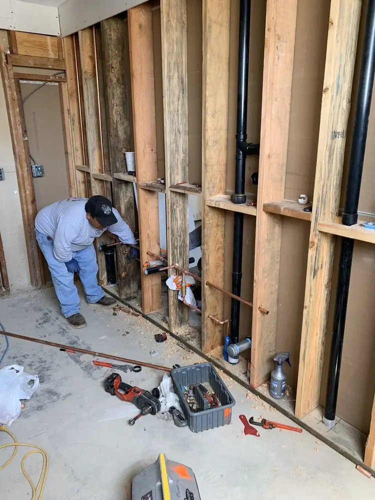 Commercial rough-in plumbing for Gas Line Repair in Fitzsimons